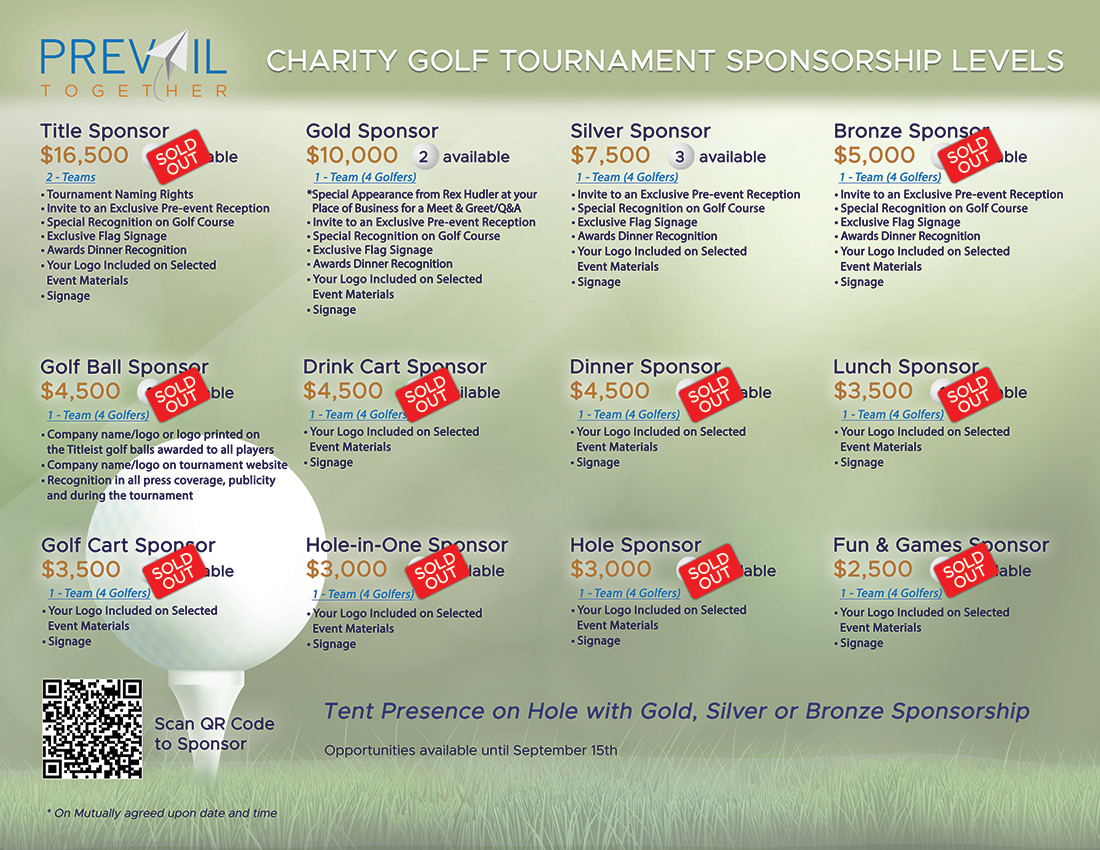 Charity Golf Tournament Sponsorship