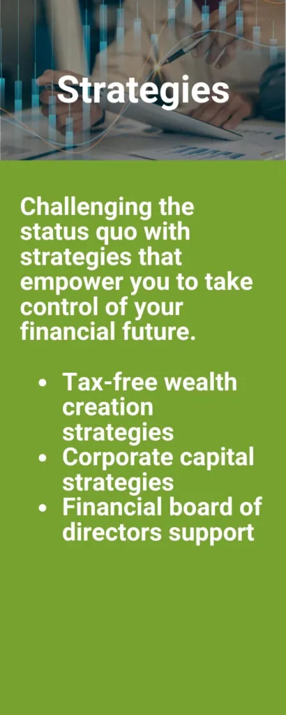 Financial strategy planning with charts and reports on a desk.