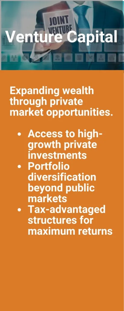 Businessman holding a “Joint Venture” sign symbolizing private market opportunities.